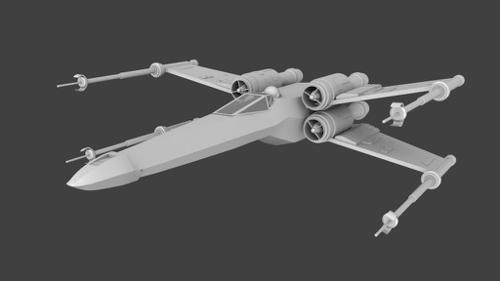 X-Wing (untextured) preview image